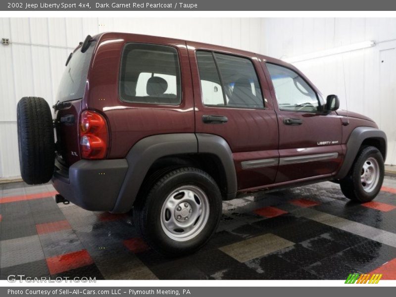 Dark Garnet Red Pearlcoat / Taupe 2002 Jeep Liberty Sport 4x4