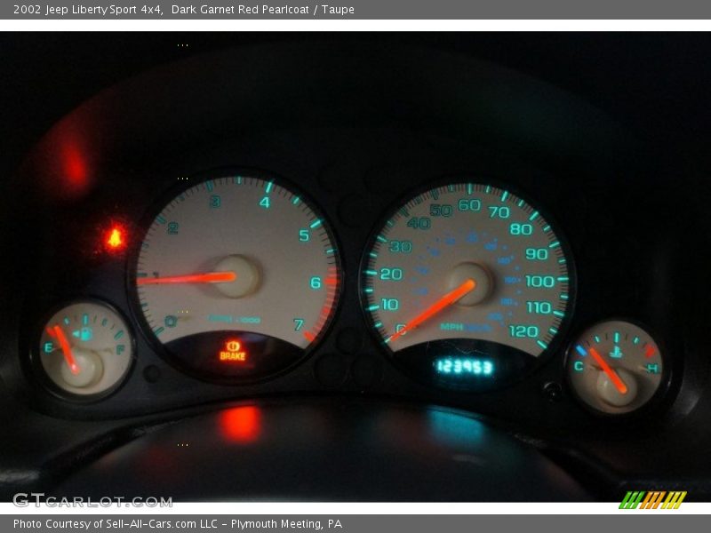  2002 Liberty Sport 4x4 Sport 4x4 Gauges