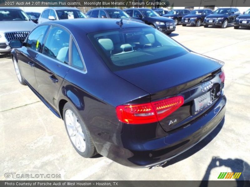 Moonlight Blue Metallic / Titanium Gray/Black 2015 Audi A4 2.0T Premium Plus quattro