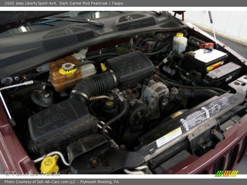 Dark Garnet Red Pearlcoat / Taupe 2002 Jeep Liberty Sport 4x4