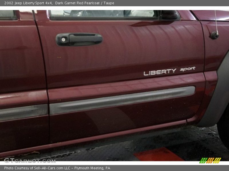 Dark Garnet Red Pearlcoat / Taupe 2002 Jeep Liberty Sport 4x4