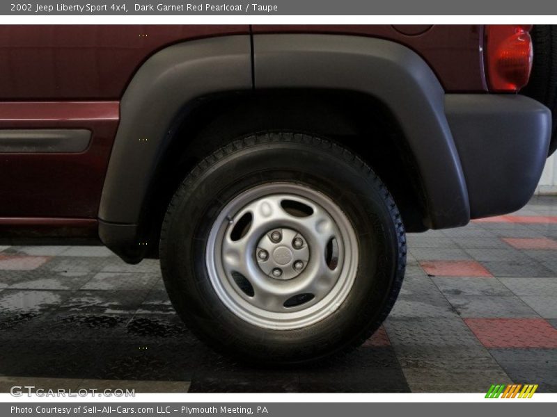 Dark Garnet Red Pearlcoat / Taupe 2002 Jeep Liberty Sport 4x4