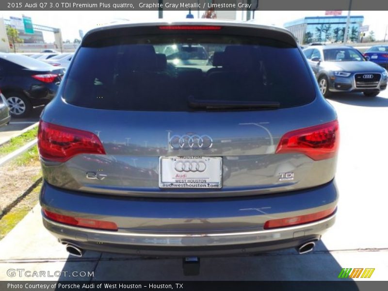 Graphite Gray Metallic / Limestone Gray 2015 Audi Q7 3.0 TDI Premium Plus quattro