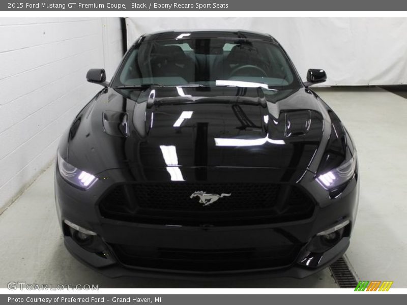 Black / Ebony Recaro Sport Seats 2015 Ford Mustang GT Premium Coupe