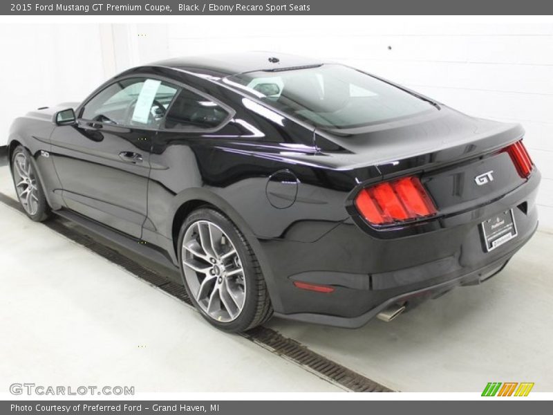 Black / Ebony Recaro Sport Seats 2015 Ford Mustang GT Premium Coupe