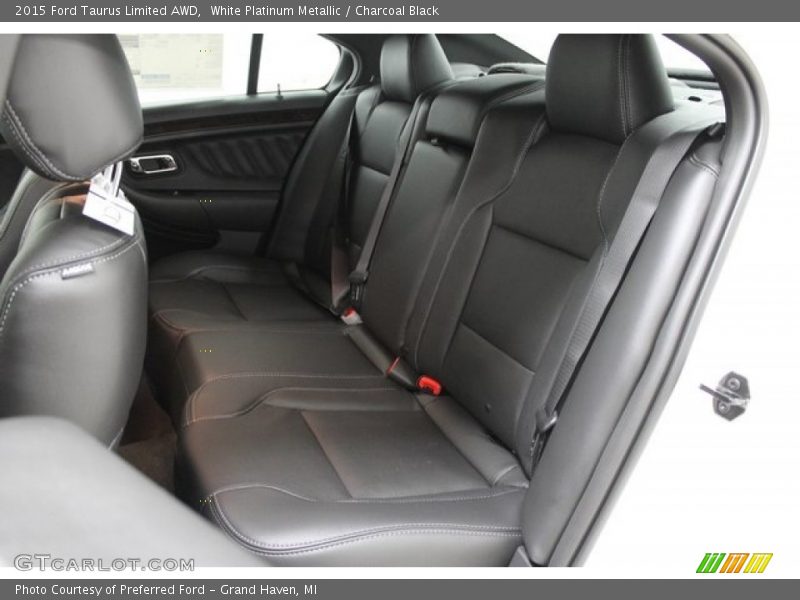 White Platinum Metallic / Charcoal Black 2015 Ford Taurus Limited AWD