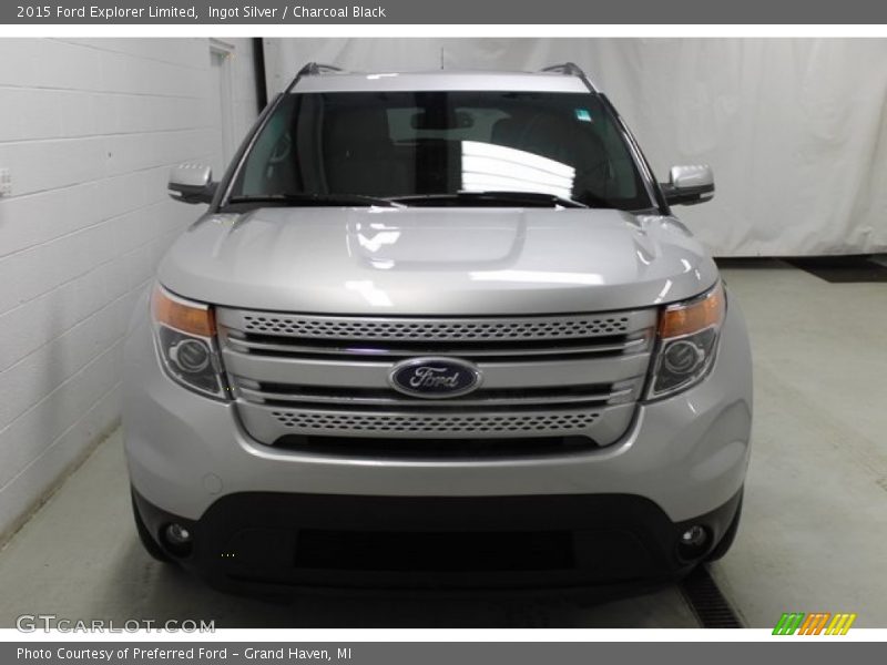 Ingot Silver / Charcoal Black 2015 Ford Explorer Limited