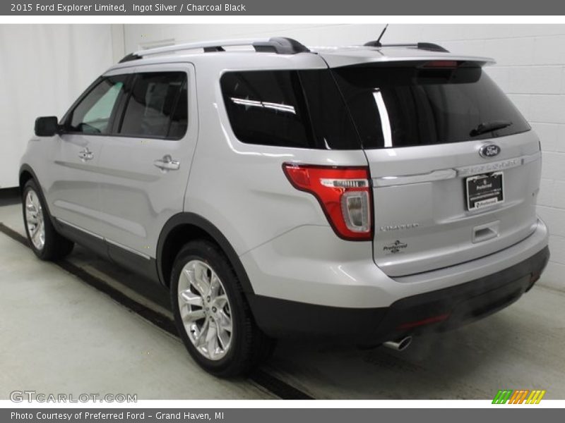 Ingot Silver / Charcoal Black 2015 Ford Explorer Limited