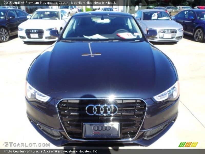 Moonlight Blue Metallic / Black 2015 Audi A5 Premium Plus quattro Coupe