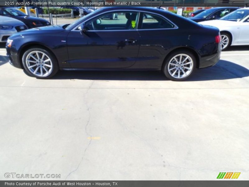 Moonlight Blue Metallic / Black 2015 Audi A5 Premium Plus quattro Coupe