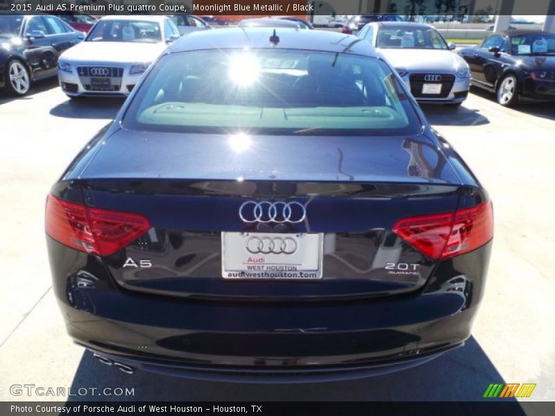 Moonlight Blue Metallic / Black 2015 Audi A5 Premium Plus quattro Coupe