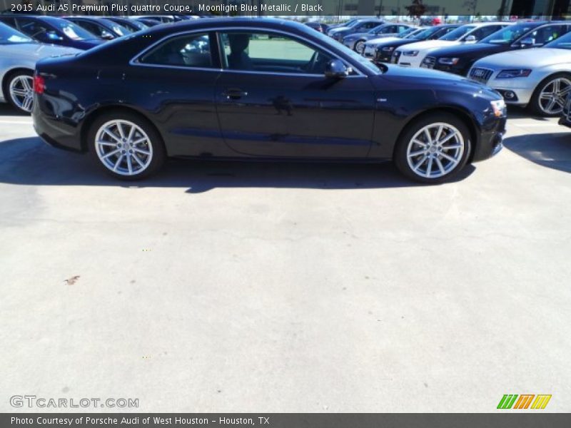 Moonlight Blue Metallic / Black 2015 Audi A5 Premium Plus quattro Coupe
