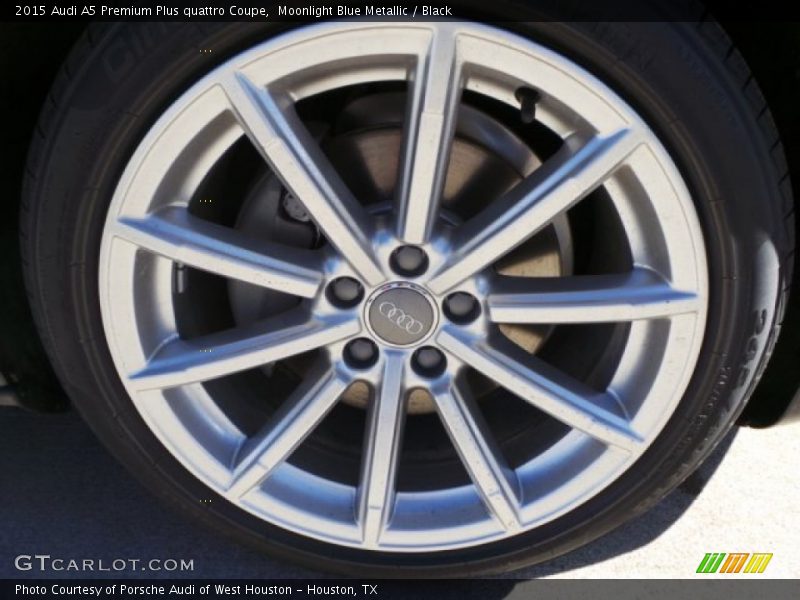 Moonlight Blue Metallic / Black 2015 Audi A5 Premium Plus quattro Coupe