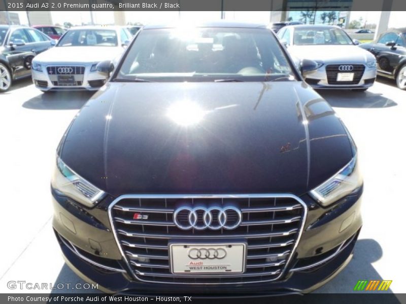 Brilliant Black / Black 2015 Audi A3 2.0 Premium quattro