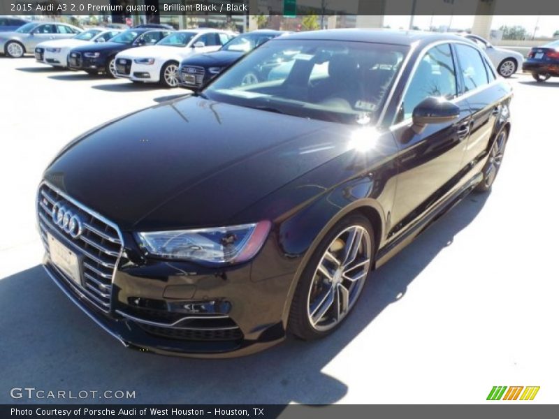 Brilliant Black / Black 2015 Audi A3 2.0 Premium quattro