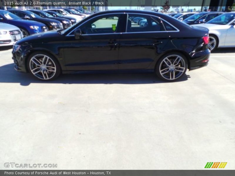 Brilliant Black / Black 2015 Audi A3 2.0 Premium quattro