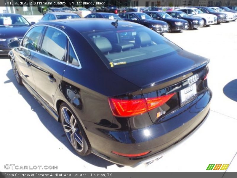 Brilliant Black / Black 2015 Audi A3 2.0 Premium quattro
