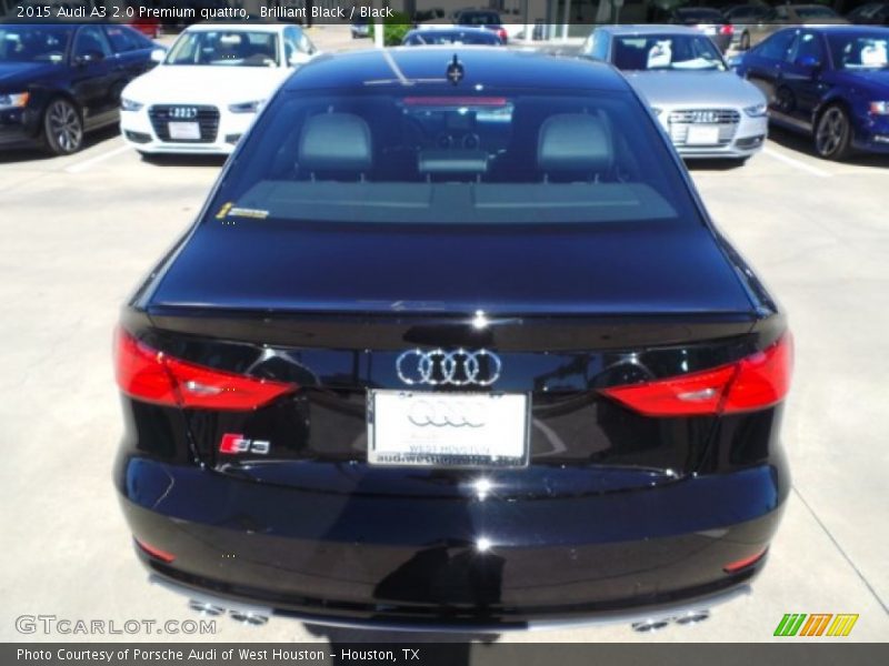 Brilliant Black / Black 2015 Audi A3 2.0 Premium quattro