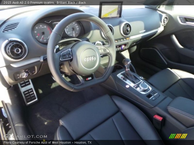 Brilliant Black / Black 2015 Audi A3 2.0 Premium quattro