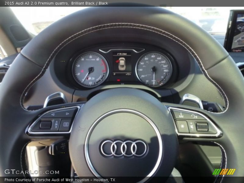 Brilliant Black / Black 2015 Audi A3 2.0 Premium quattro