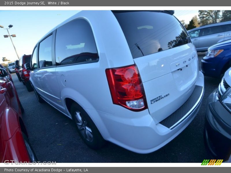 White / Black 2015 Dodge Journey SE