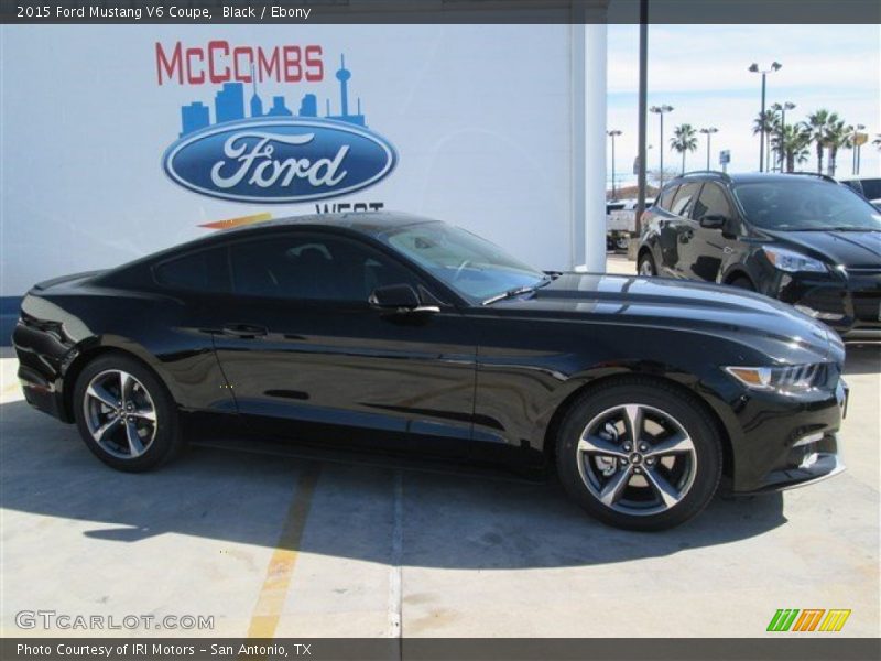 Black / Ebony 2015 Ford Mustang V6 Coupe