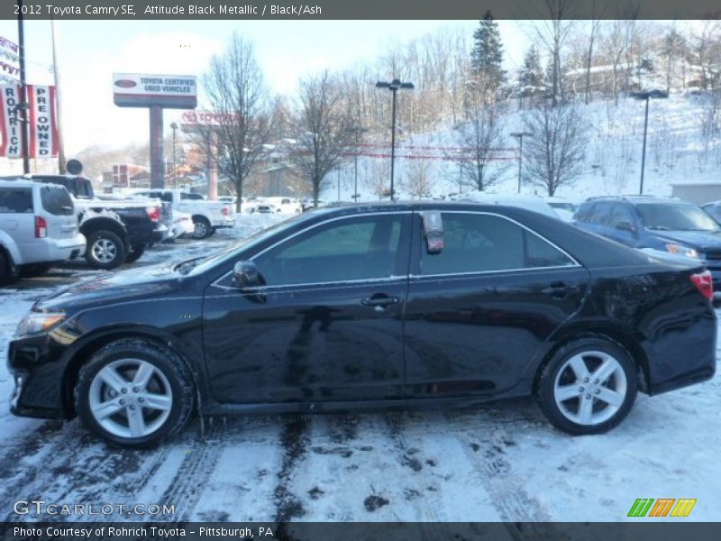 Attitude Black Metallic / Black/Ash 2012 Toyota Camry SE