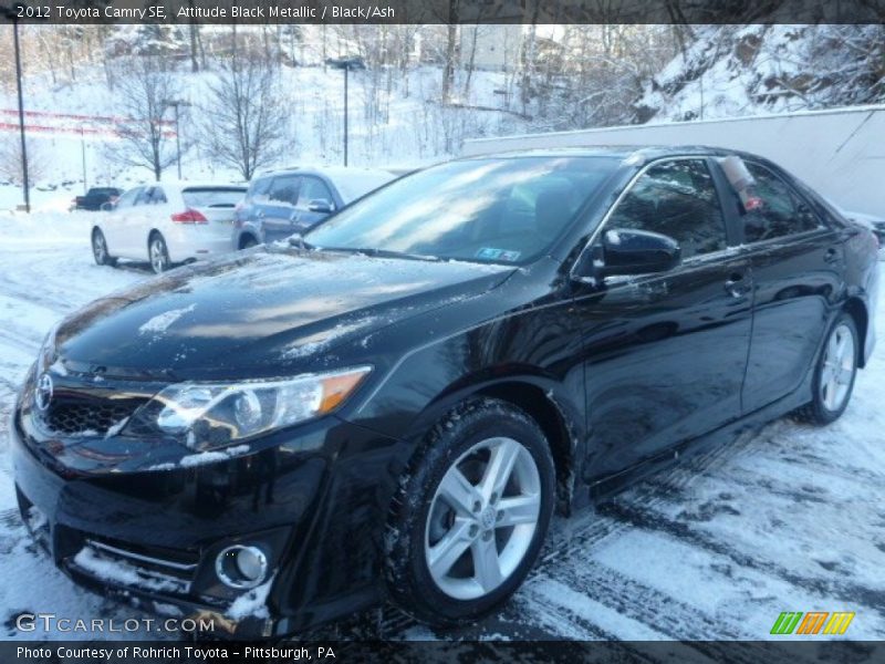 Attitude Black Metallic / Black/Ash 2012 Toyota Camry SE