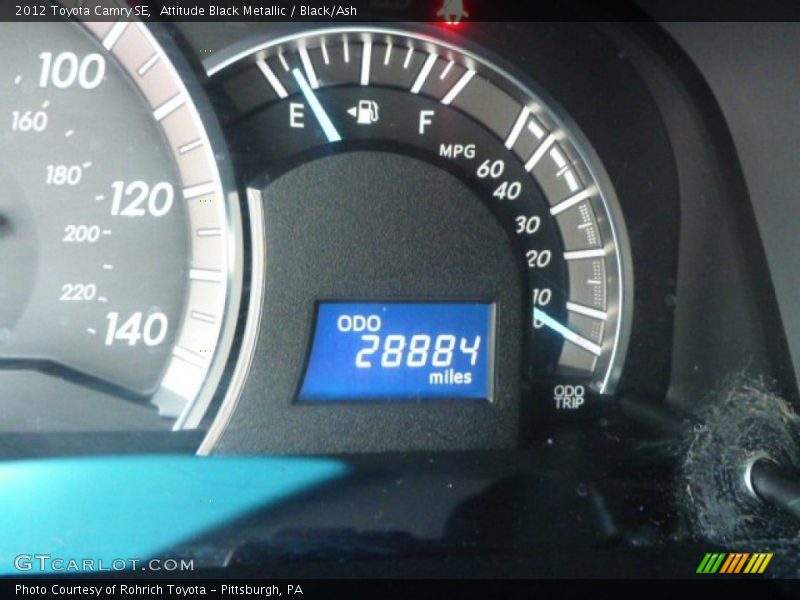 Attitude Black Metallic / Black/Ash 2012 Toyota Camry SE