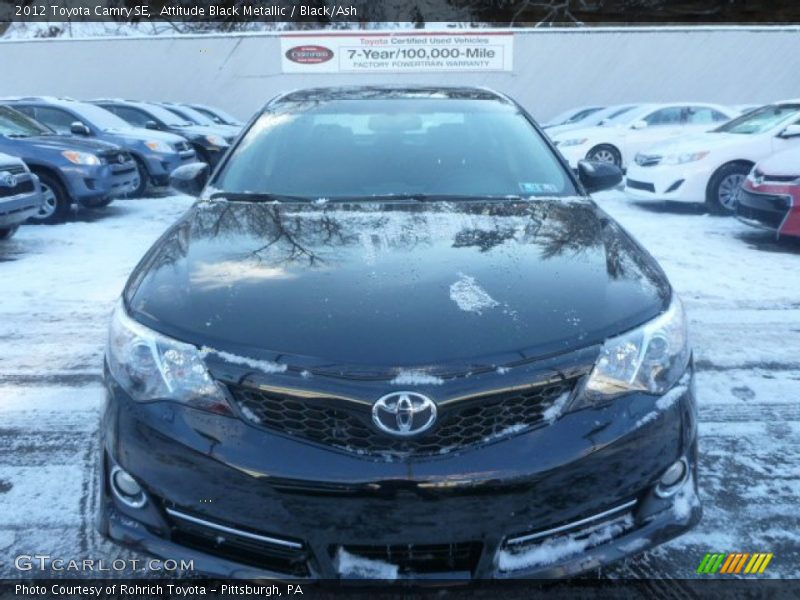 Attitude Black Metallic / Black/Ash 2012 Toyota Camry SE
