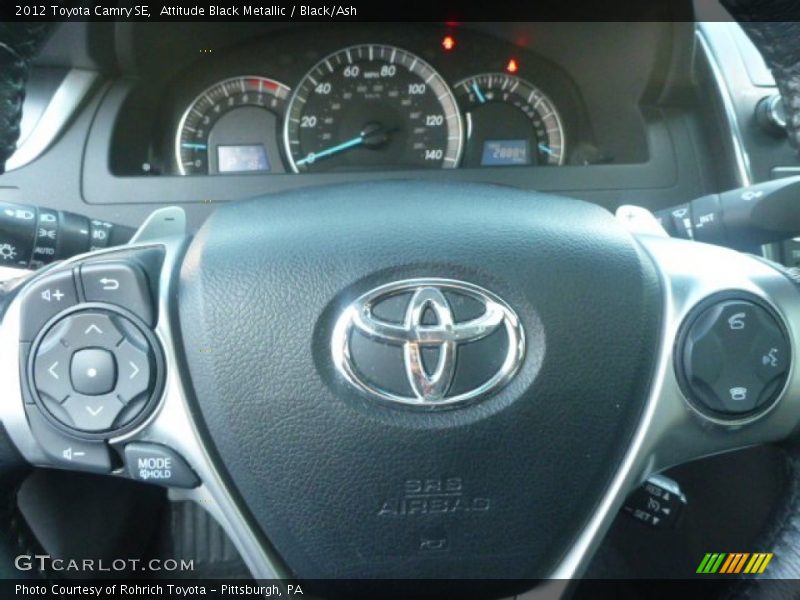 Attitude Black Metallic / Black/Ash 2012 Toyota Camry SE