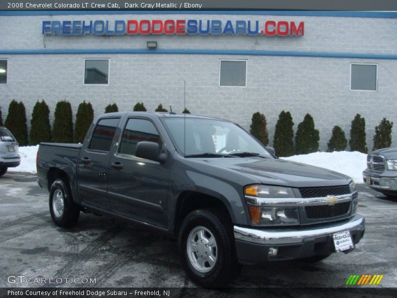 Dark Gray Metallic / Ebony 2008 Chevrolet Colorado LT Crew Cab