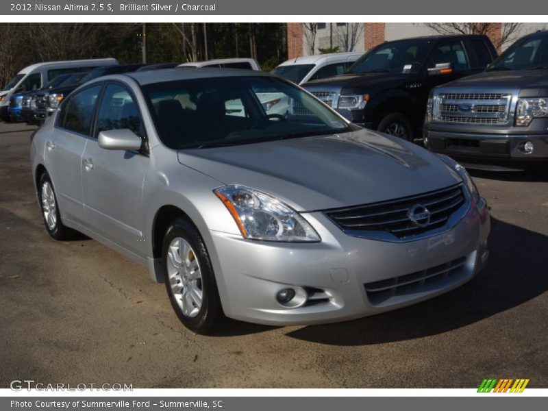 Brilliant Silver / Charcoal 2012 Nissan Altima 2.5 S