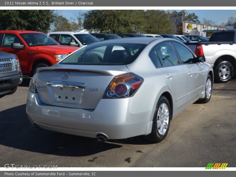 Brilliant Silver / Charcoal 2012 Nissan Altima 2.5 S
