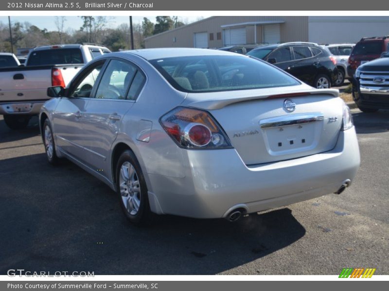 Brilliant Silver / Charcoal 2012 Nissan Altima 2.5 S