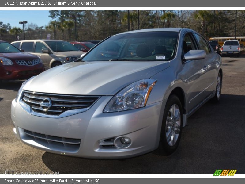Brilliant Silver / Charcoal 2012 Nissan Altima 2.5 S