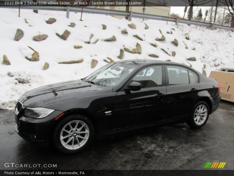 Jet Black / Saddle Brown Dakota Leather 2010 BMW 3 Series 328i xDrive Sedan