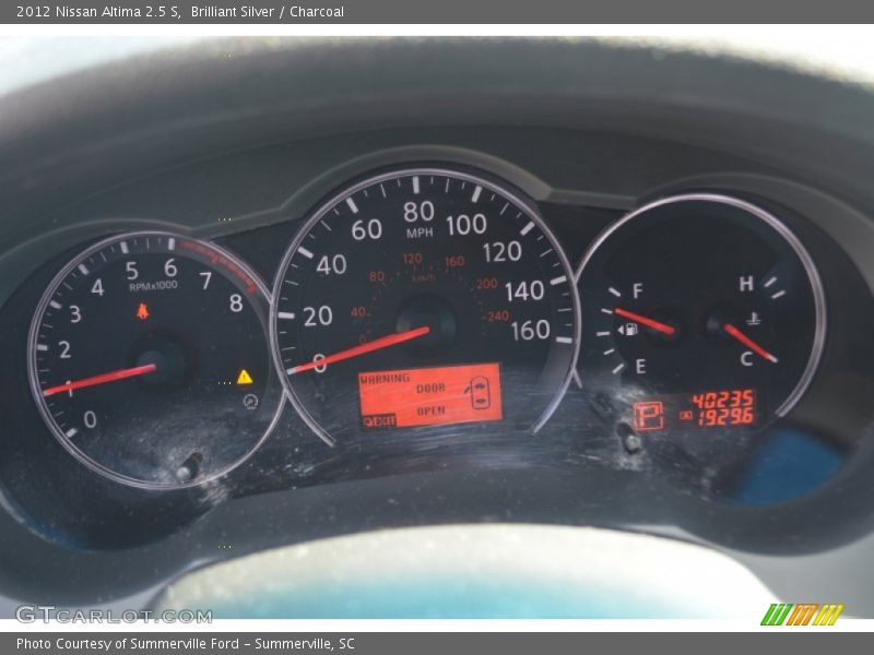 Brilliant Silver / Charcoal 2012 Nissan Altima 2.5 S