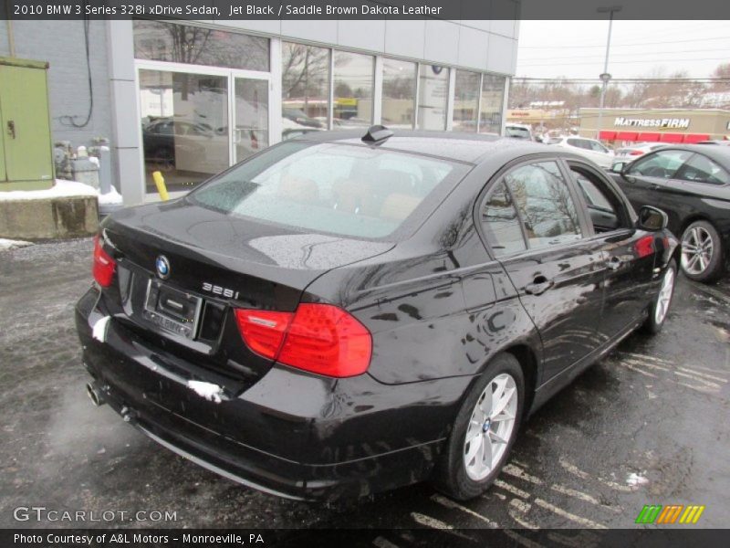Jet Black / Saddle Brown Dakota Leather 2010 BMW 3 Series 328i xDrive Sedan