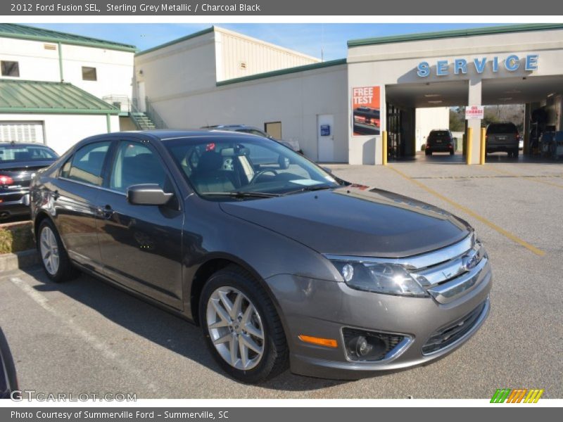 Sterling Grey Metallic / Charcoal Black 2012 Ford Fusion SEL