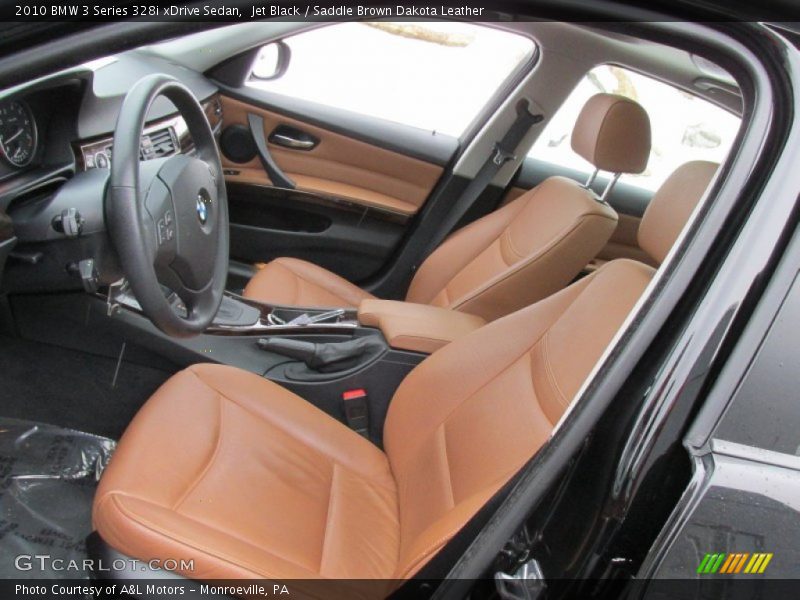 Jet Black / Saddle Brown Dakota Leather 2010 BMW 3 Series 328i xDrive Sedan