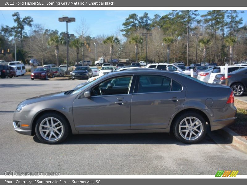 Sterling Grey Metallic / Charcoal Black 2012 Ford Fusion SEL