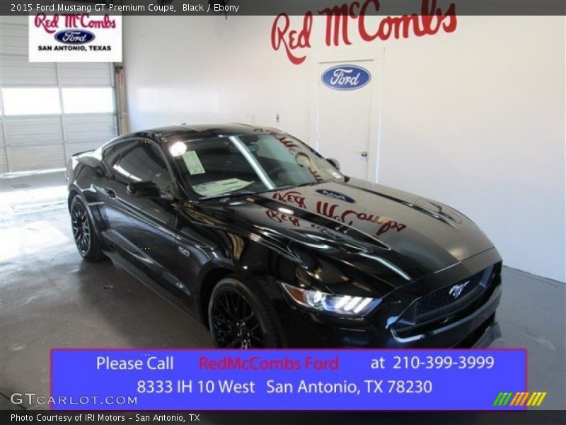 Black / Ebony 2015 Ford Mustang GT Premium Coupe