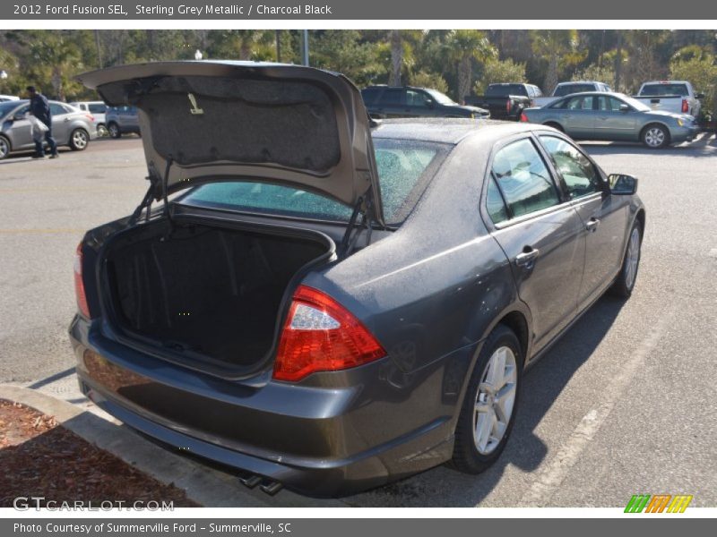 Sterling Grey Metallic / Charcoal Black 2012 Ford Fusion SEL