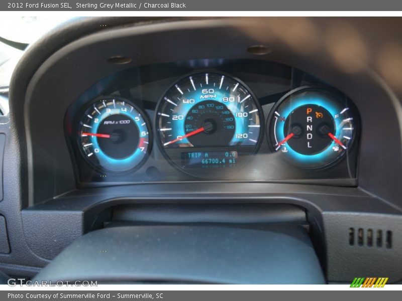 Sterling Grey Metallic / Charcoal Black 2012 Ford Fusion SEL