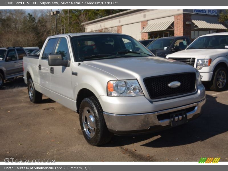 Silver Metallic / Medium/Dark Flint 2006 Ford F150 XLT SuperCrew