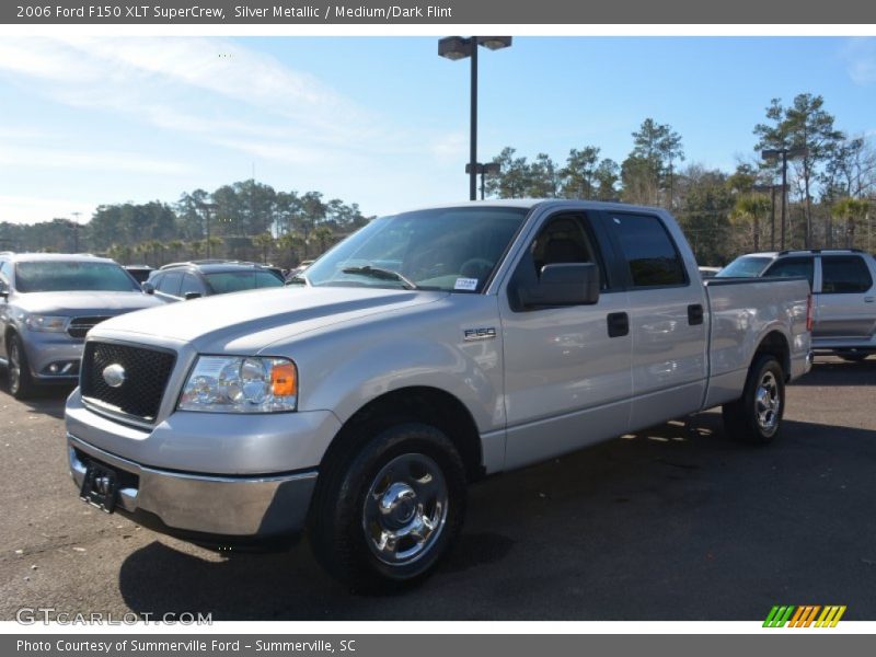Silver Metallic / Medium/Dark Flint 2006 Ford F150 XLT SuperCrew