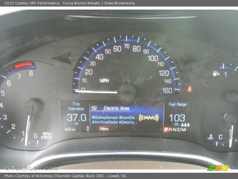 Cocoa Bronze Metallic / Shale/Brownstone 2015 Cadillac SRX Performance