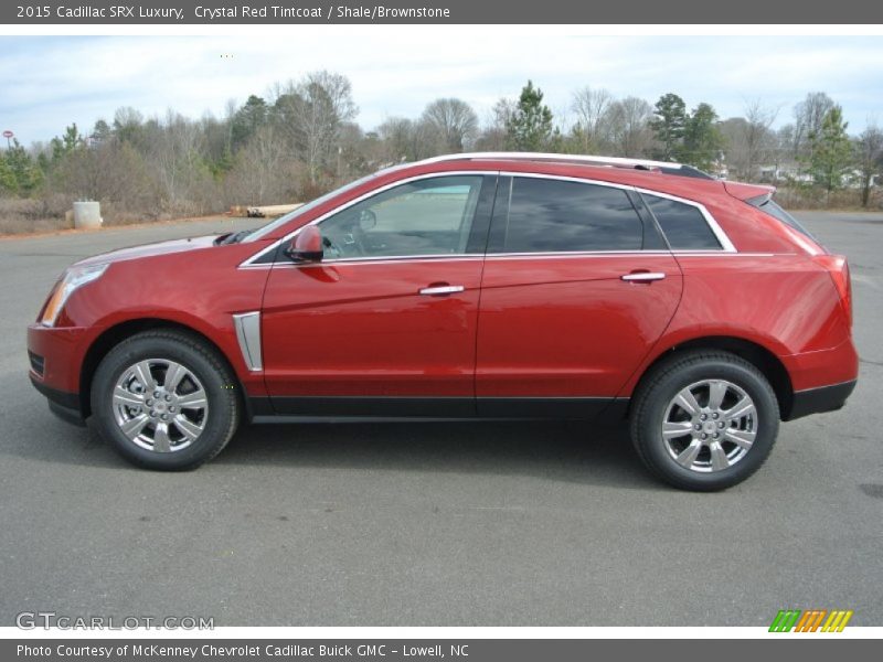 Crystal Red Tintcoat / Shale/Brownstone 2015 Cadillac SRX Luxury