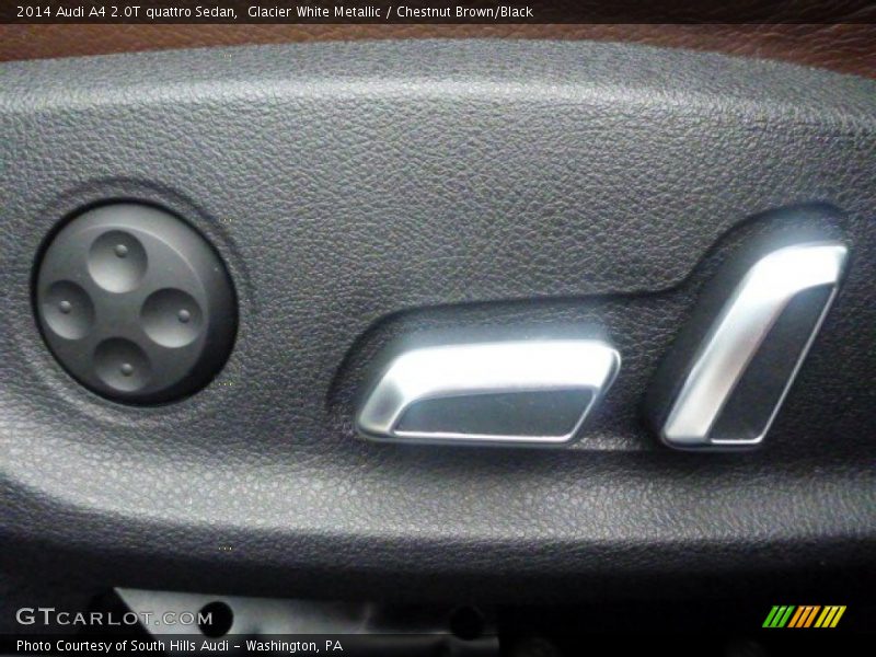 Glacier White Metallic / Chestnut Brown/Black 2014 Audi A4 2.0T quattro Sedan